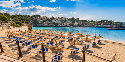 Strand in Porto Cristo auf Mallorca