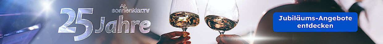 Jubiläumsspecial, 25 Jahre sonnenklar.TV, Schmaler Banner