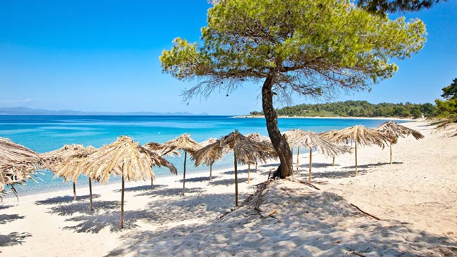 Griechenland, Strand in Chalkidiki