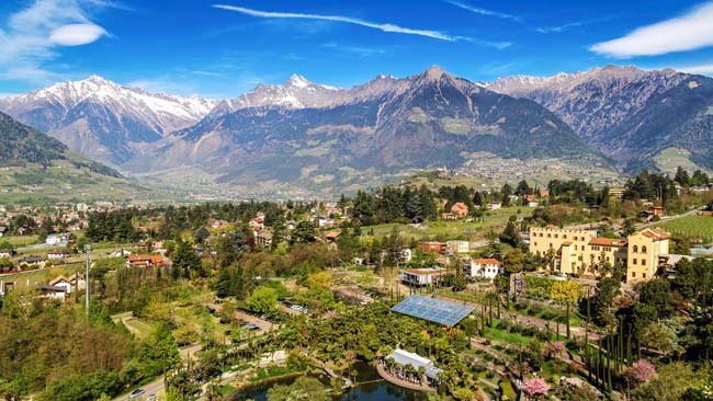 Trautmansdorff Gärten & Burg in Meran, Südtirol, Italien