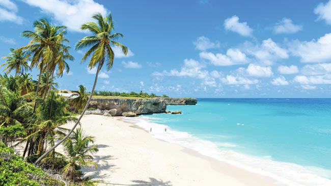 Tropischer Strand Bottom Bay auf Barbados, Karibik