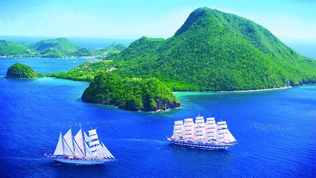 Royal Clipper – Karibik Traumkreuzfahrt unter weißen Segeln & Badeurlaub Barbados