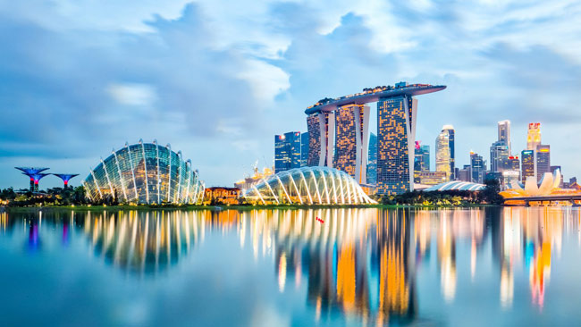 Marina Bay Skyline, Singapur