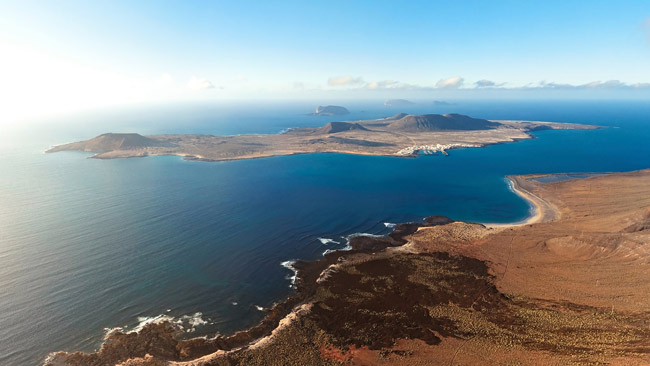 Aussichtspunkt Mirador del Rio auf Lanzarote, Kanaren, Spanien