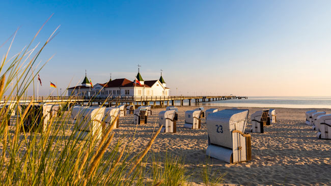 Seebrücke Ahlbeck an der Ostsee, Deutschland
