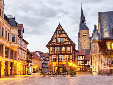 Quedlinburg, Fachwerkhäuser, Urlaub Deutschland