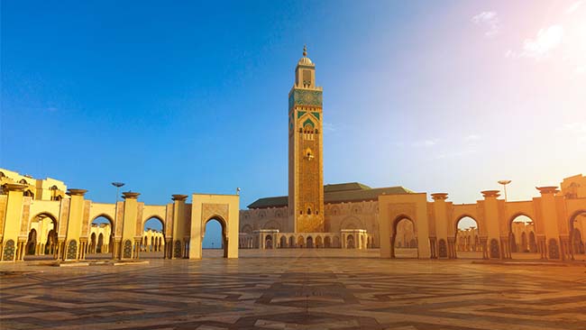 Marokko, Casablanca, Platz mit Turm