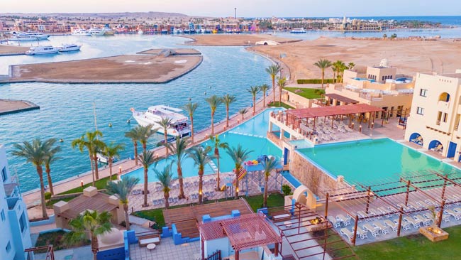 Außenansicht Marina Lodge at Port Ghalib, Marsa Alam, Urlaub Ägypten