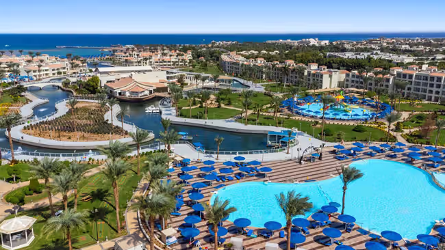 Ägypten - Pickalbatros Dana Beach Resort, Luftaufnahme Blick Hotelanlage