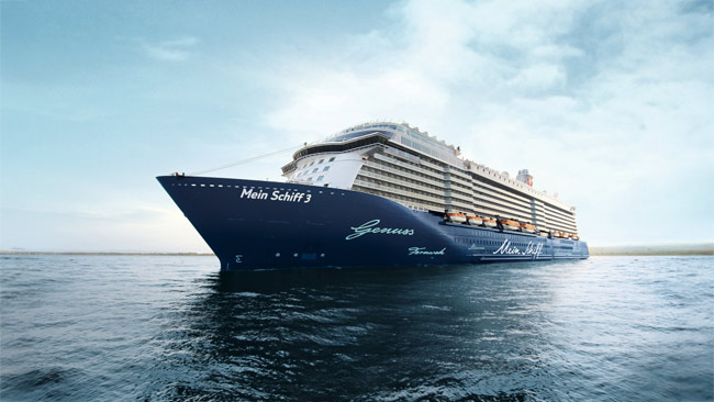 Mein Schiff 3 Kreuzfahrtschiff im Meer