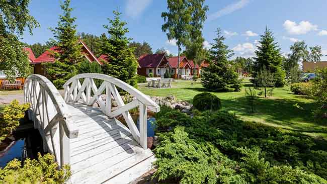 Polen - Ostsee, Bernstein Spa & Wellness, Schöne Gartenanlage