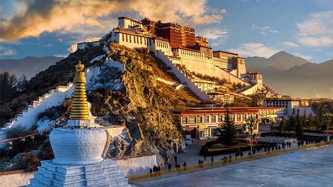 Tibet, Palais du Potala, UNESCO Weltkulturerbe