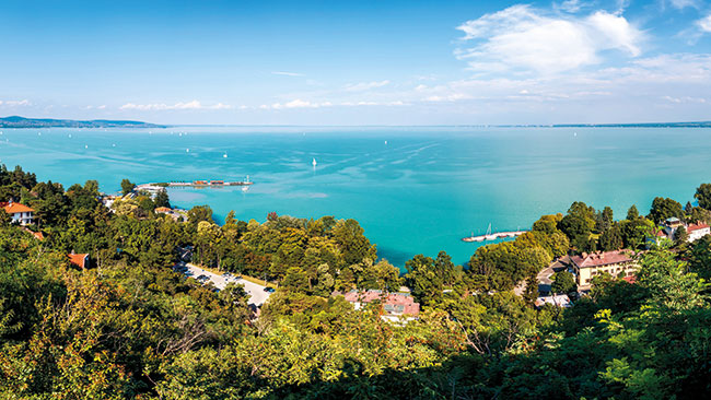 Panoramaaussicht auf den Balaton