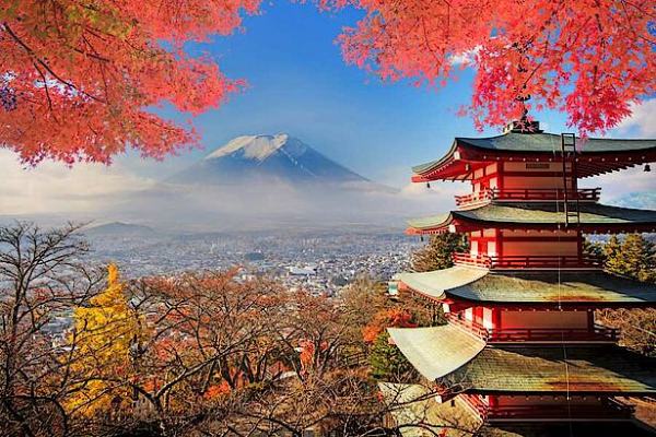 Japan Tempel Japan Tempel Bäume