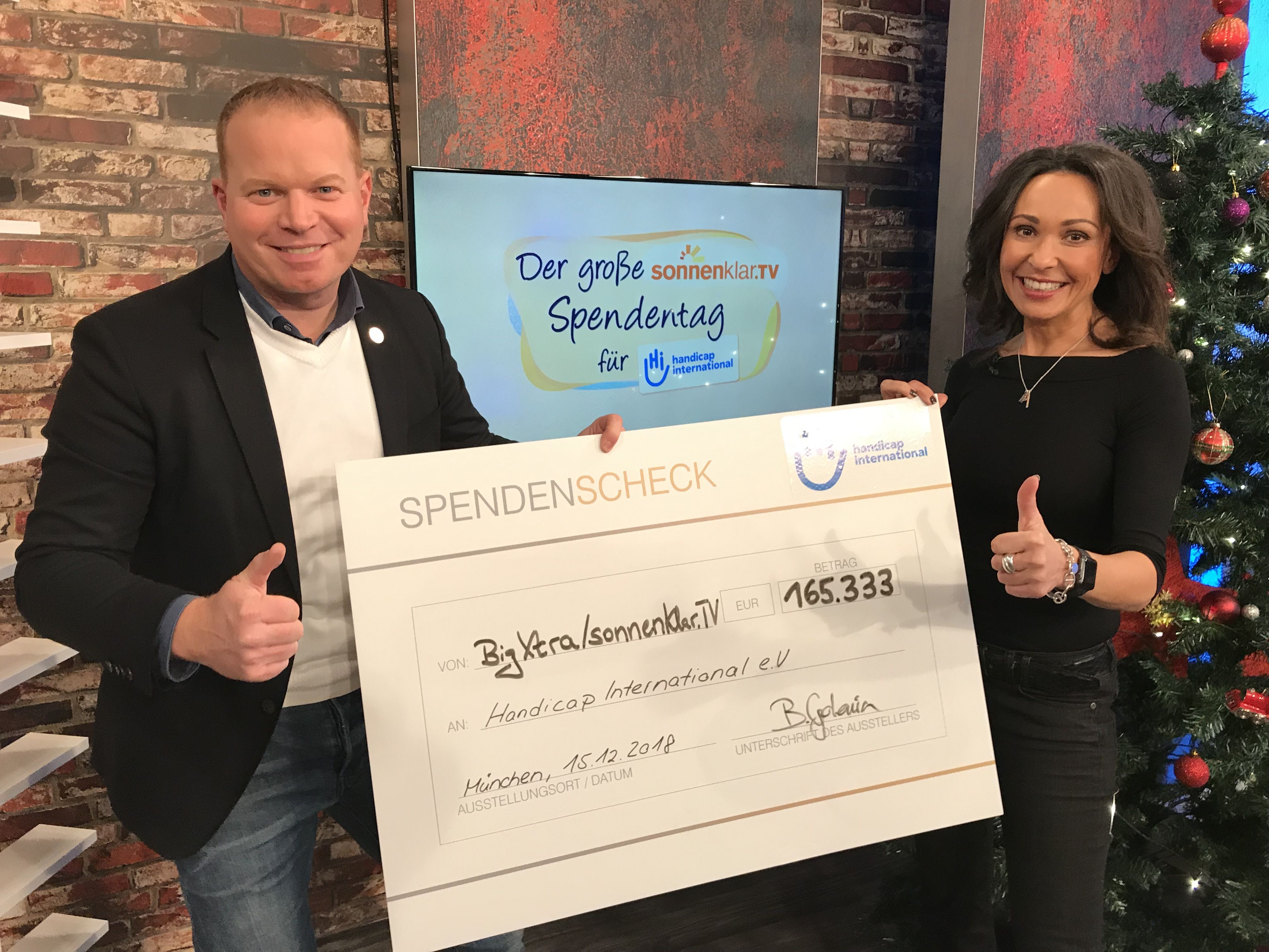 Spendentag mit über 165.000 Euro für Handicap International