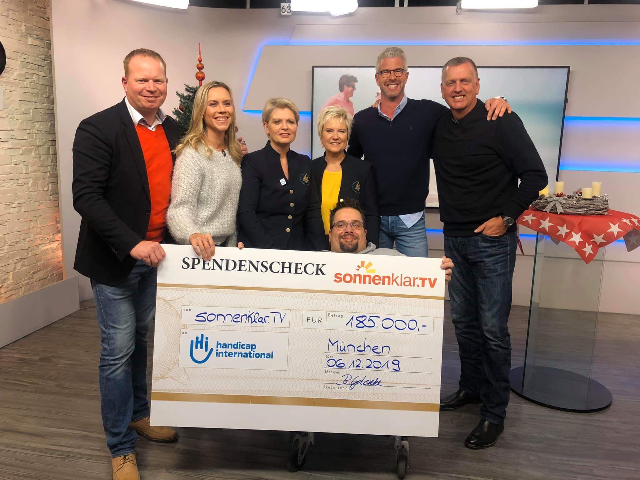 185.000 Euro am TV-Spendentag für Handicap International