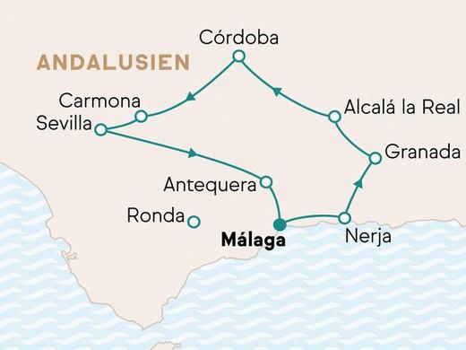 »Die Großen Drei« - Sevilla, Córdoba und Granada ab Málaga