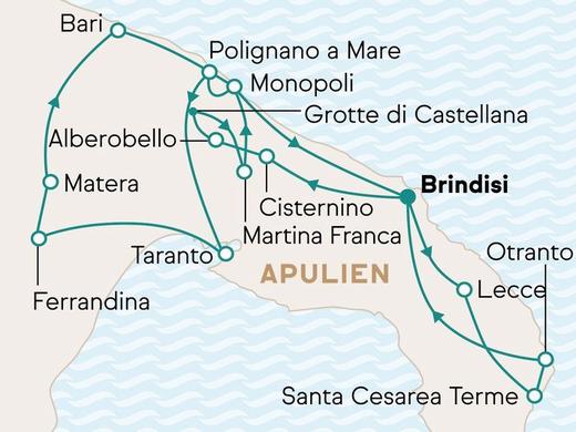 Südapulien und Basilikata authentisch erleben, ab Brindisi