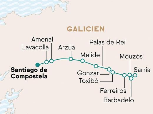 Wandern auf dem Jakobsweg: Camino Francés mit Gepäcktransport & Transfers