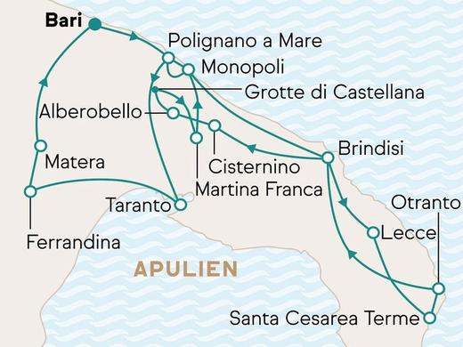 Südapulien und Basilikata authentisch erleben, ab Bari