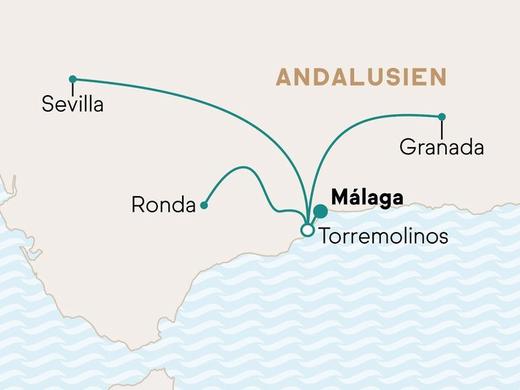 Standortreise Andalusien: Von der Costa del Sol nach Sevilla, Granada und Ronda