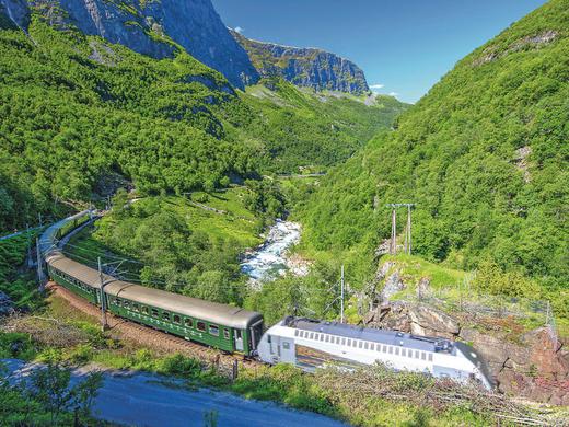 Reisevariante Mit Postschiff und Bahn durch Norwegen,Mit Postschiff und Bahn durch Norwegen - südgehend