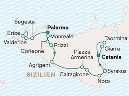 Sizilien mit antiker Pracht und Landhaus-Charme