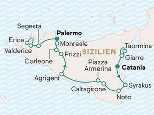 Siziliens schönste Seiten entspannt entdecken (ab Catania)