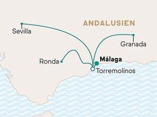 Standortreise Andalusien: Von der Costa del Sol nach Sevilla, Granada und Ronda